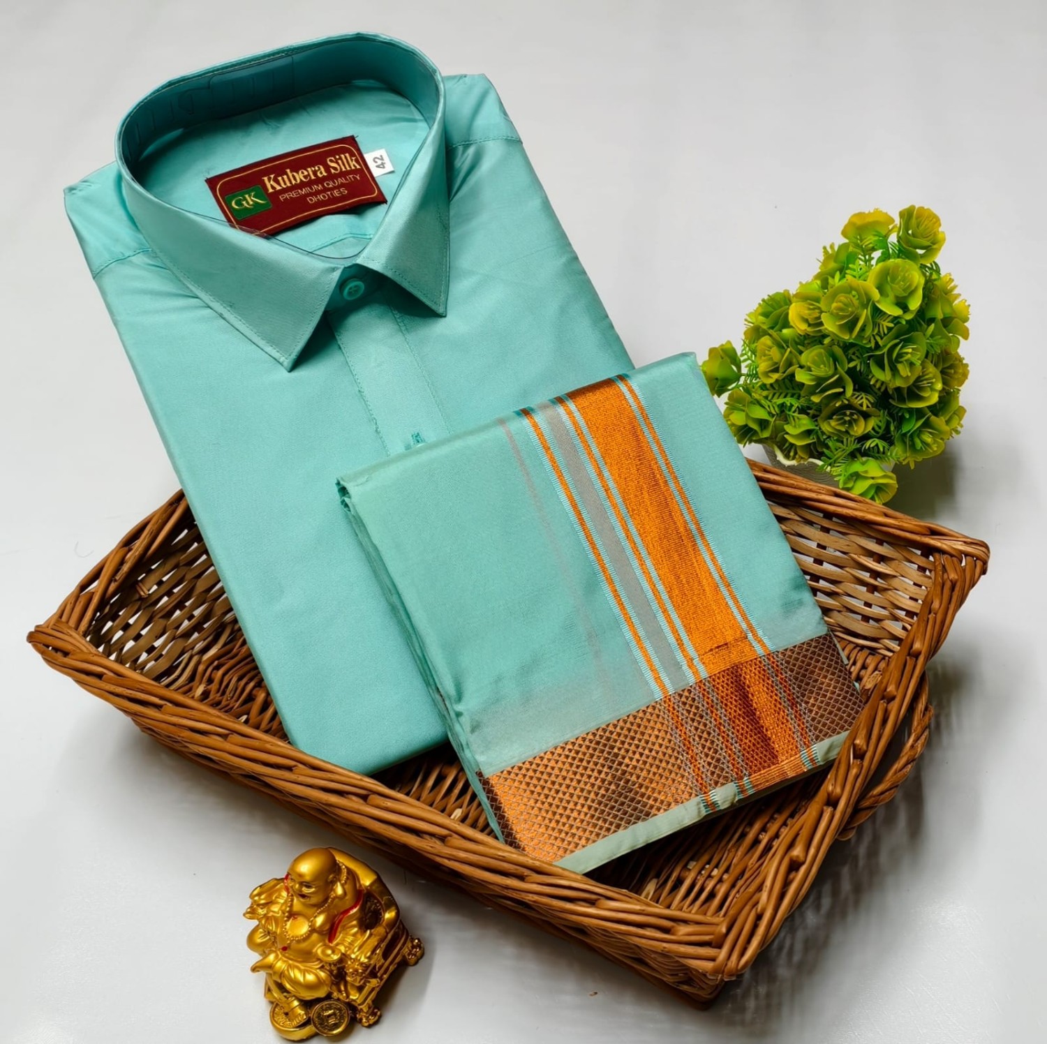 Pattu Dhoti Shirt