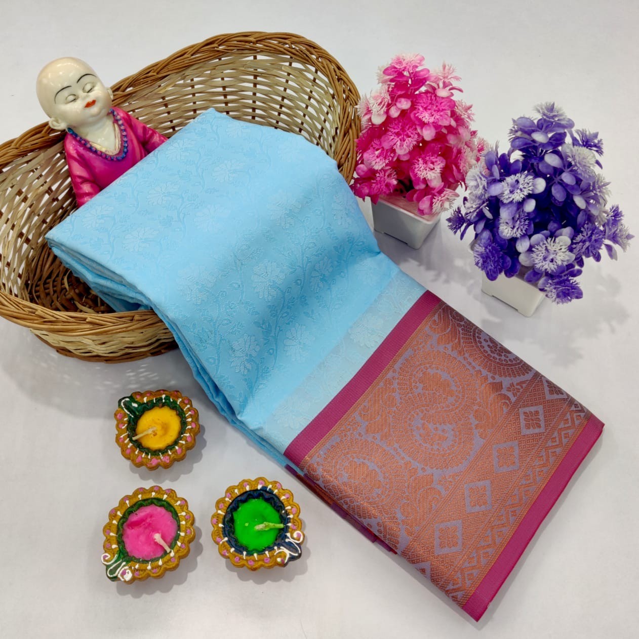 3D Embossed Sarees
