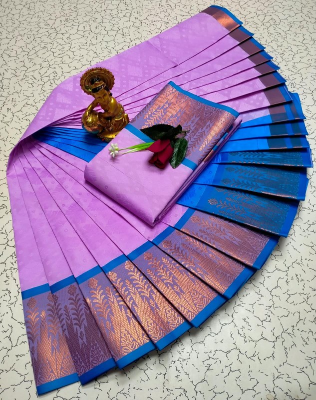 3D Embossed Pattu Sarees
