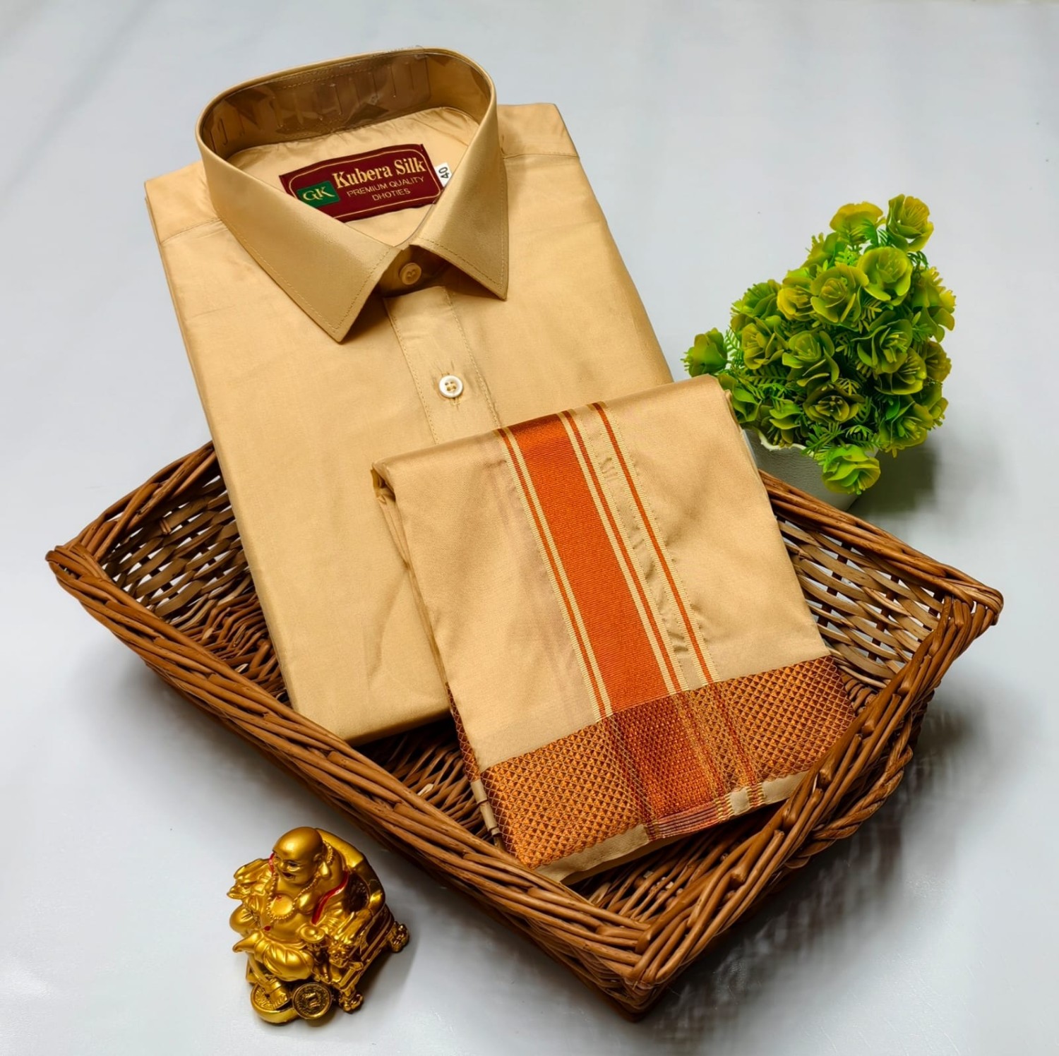 Pattu Dhoti Shirt