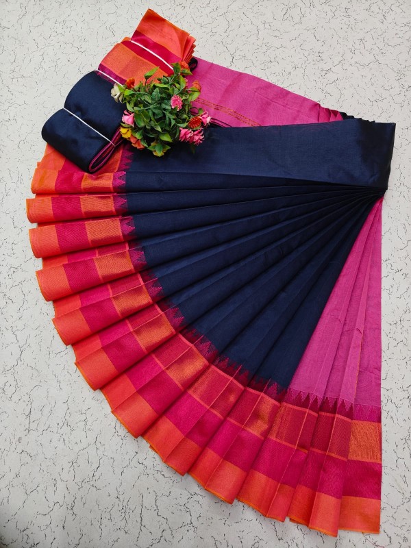 Korvai Border Silk Cotton Sarees