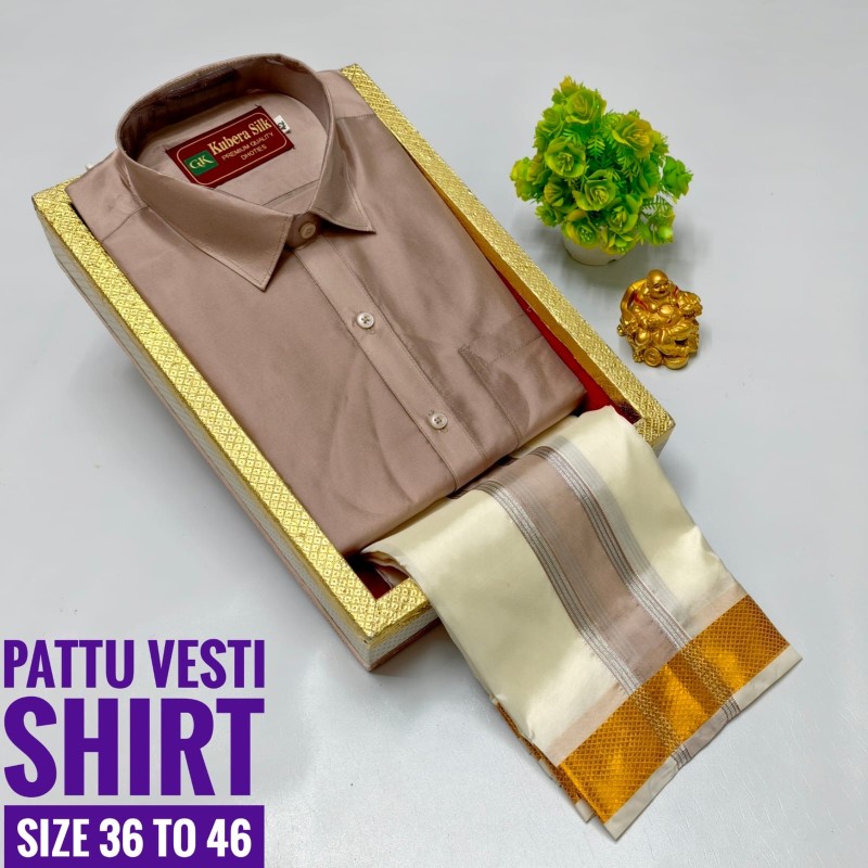 Pattu Dhoti Shirt
