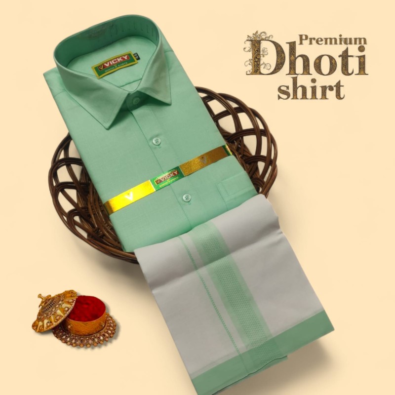 Cotton Dhoti & Shirt
