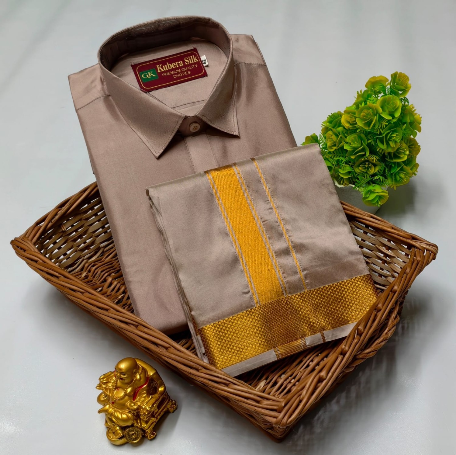 Pattu Dhoti Shirt