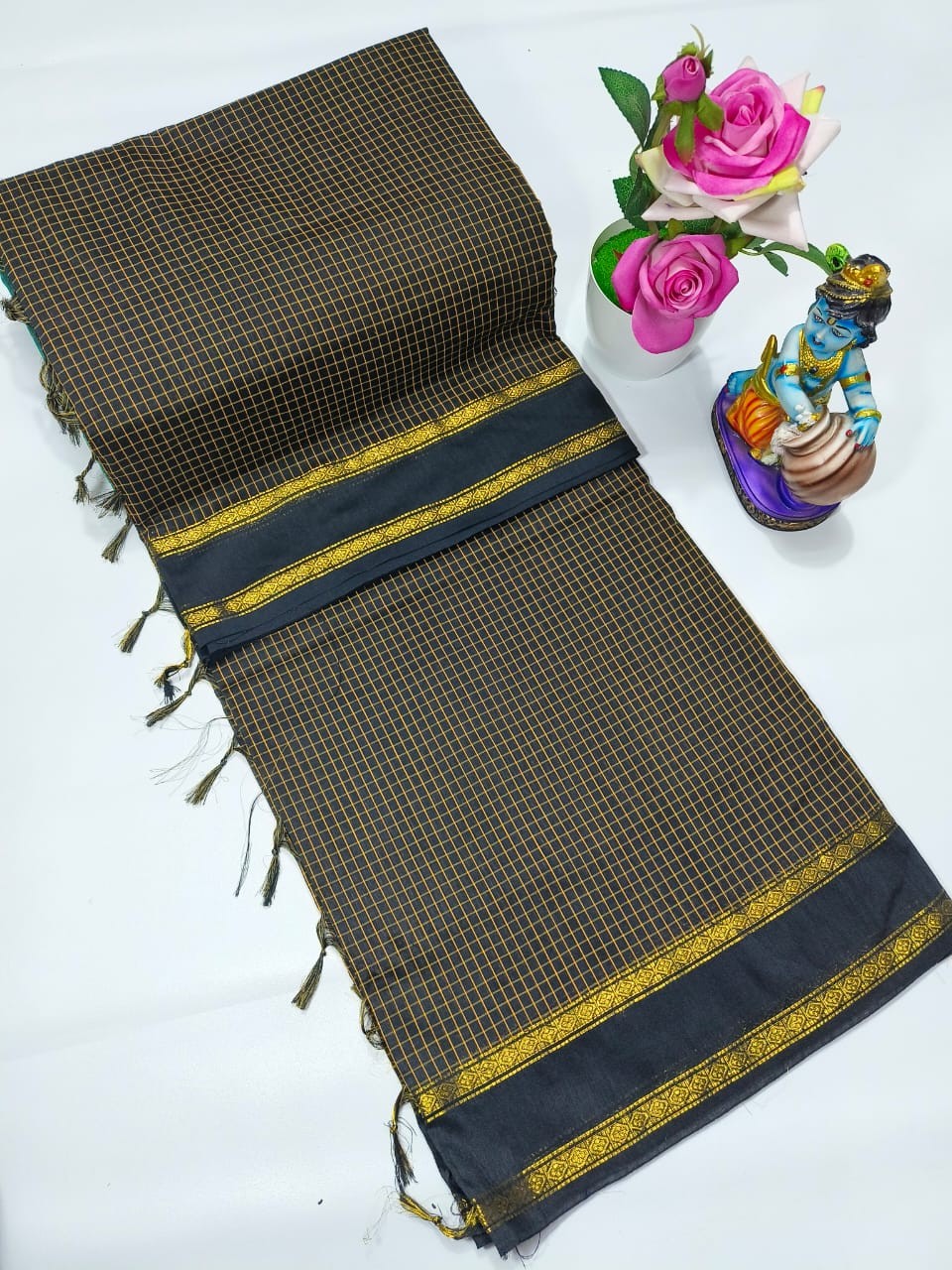 Arani Checked Cotton Sarees