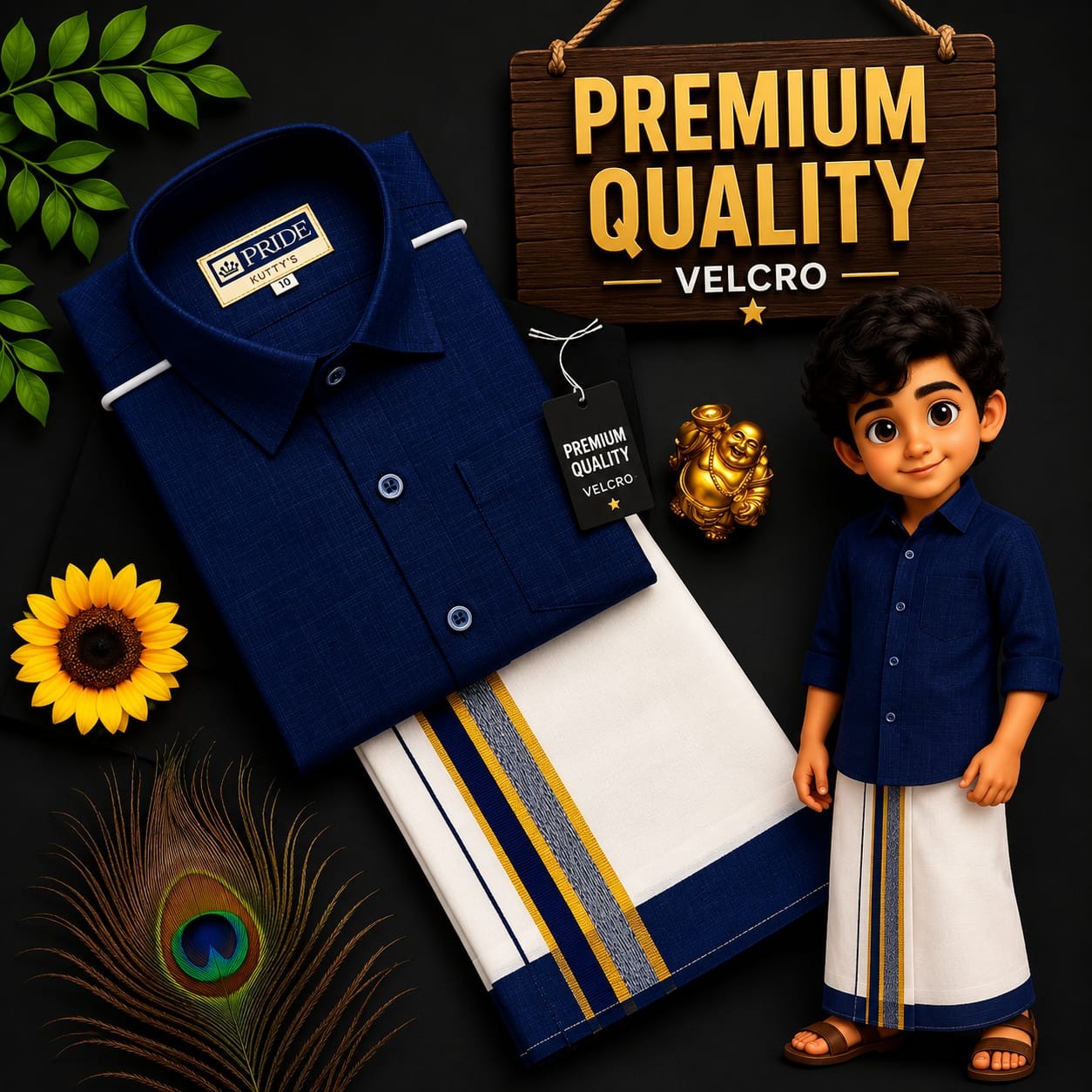 Kids Dhoti Shirt