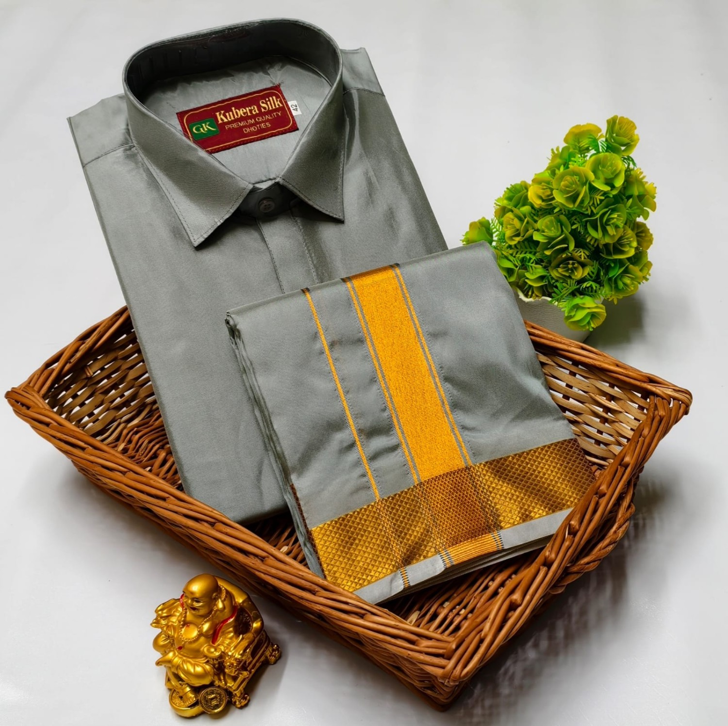 Pattu Dhoti Shirt