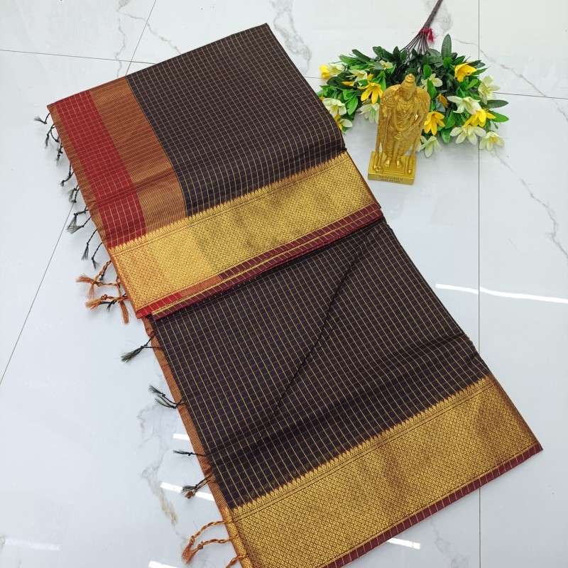 Maheshwari Checked Cotton Sarees