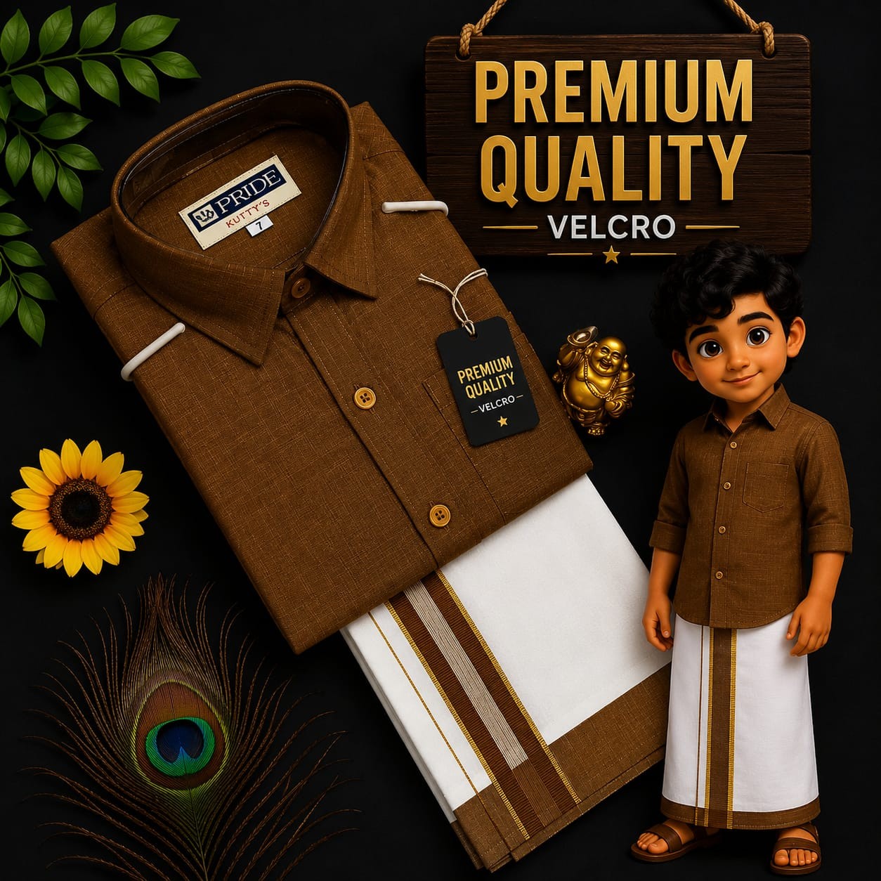 Kids Dhoti Shirt