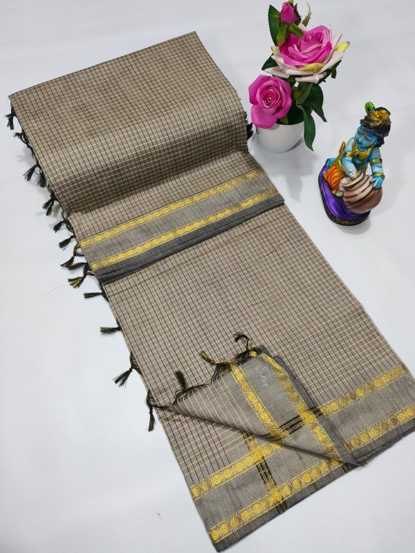 Arani Checked Cotton Sarees