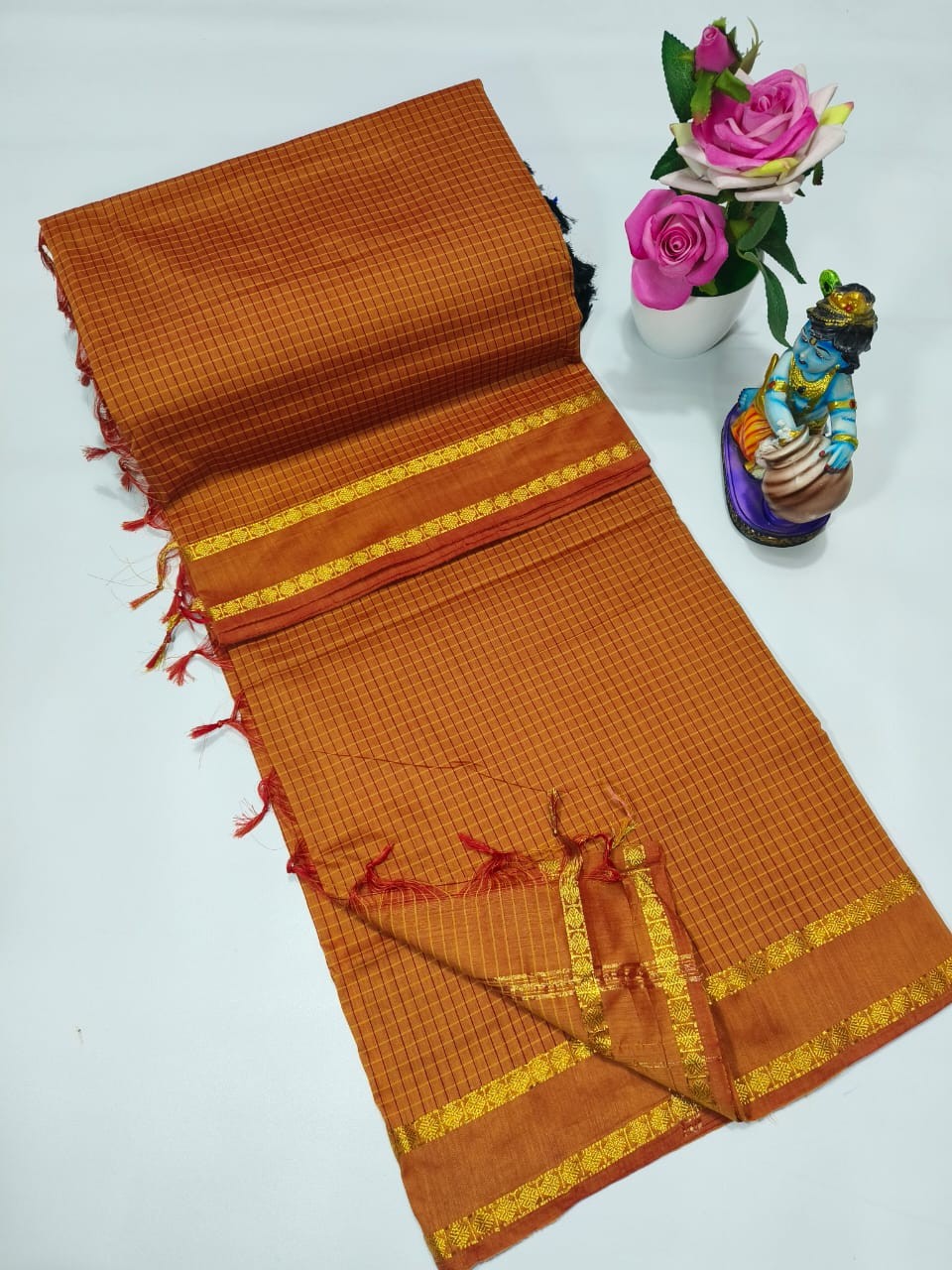 Arani Checked Cotton Sarees