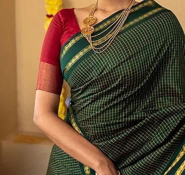 Arani Checked Cotton Sarees