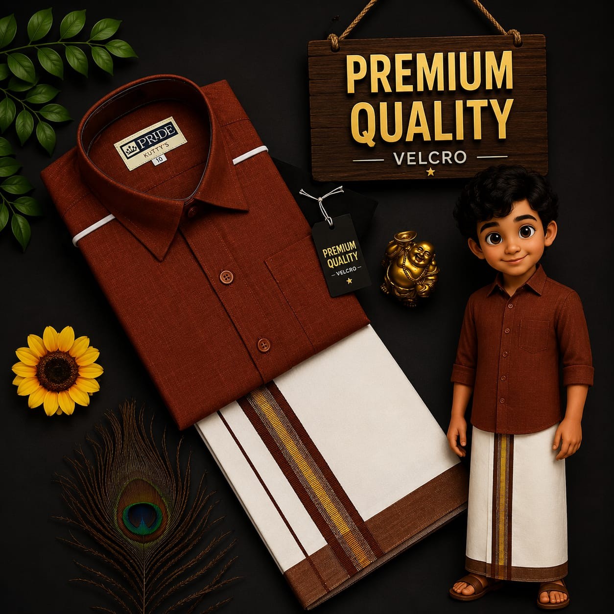 Kids Dhoti Shirt