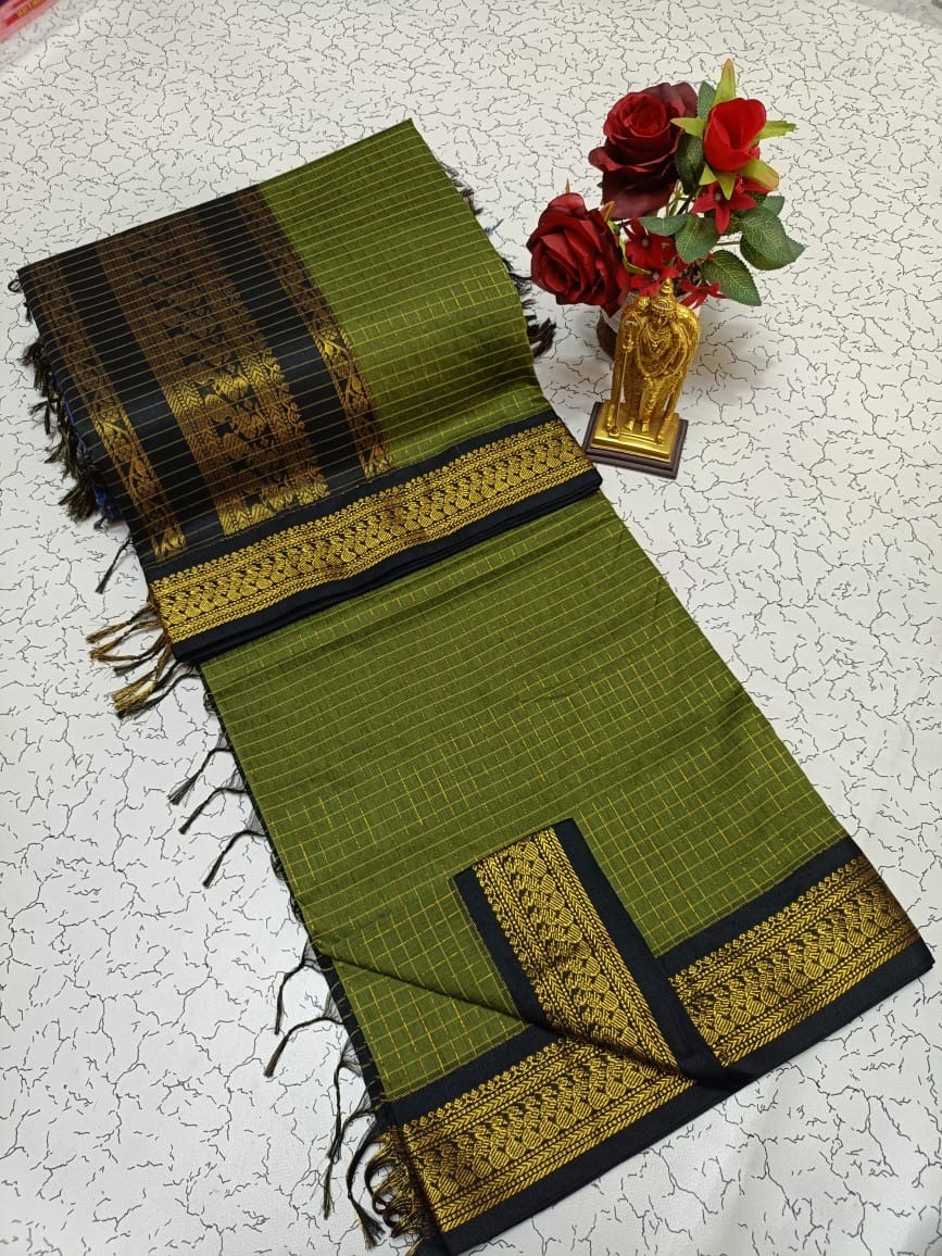Checked Kalyani Cotton