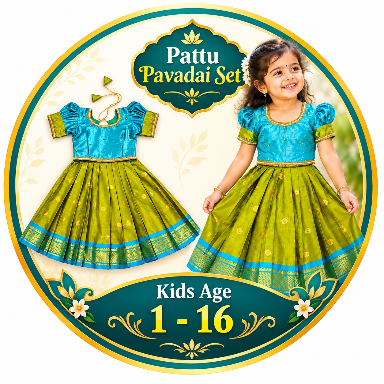 Pattu Pavadai Set