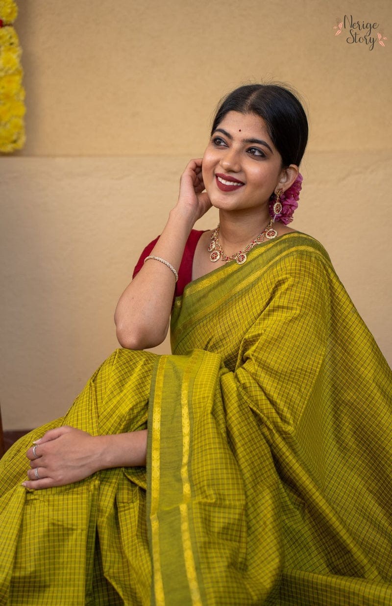 Arani Checked Cotton Sarees