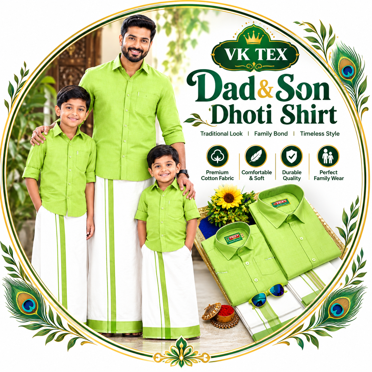 Dad & Son Dhoti Shirt