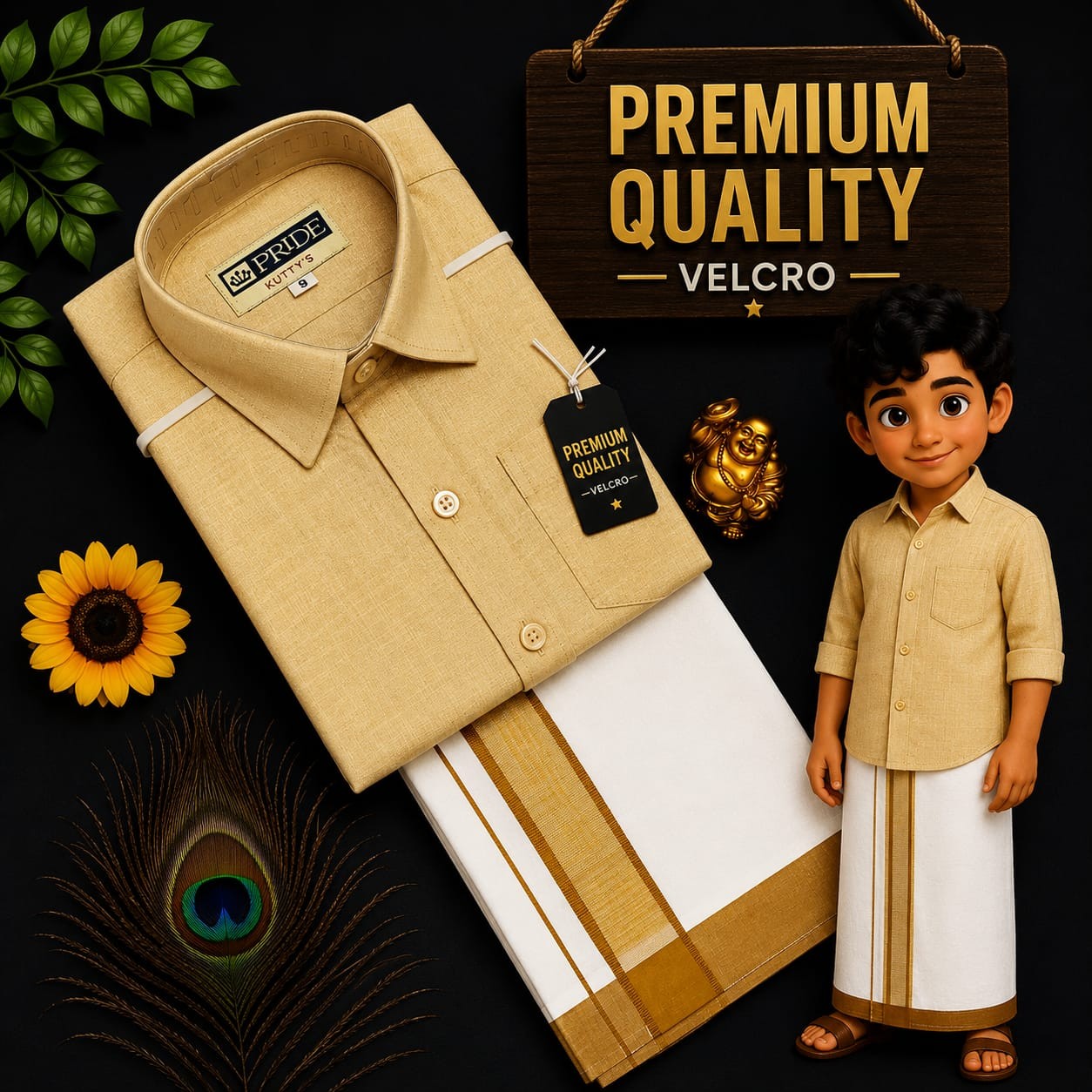 Kids Dhoti Shirt