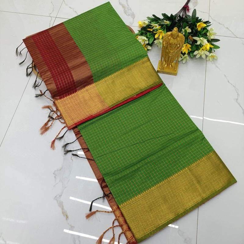 Maheshwari Checked Cotton Sarees