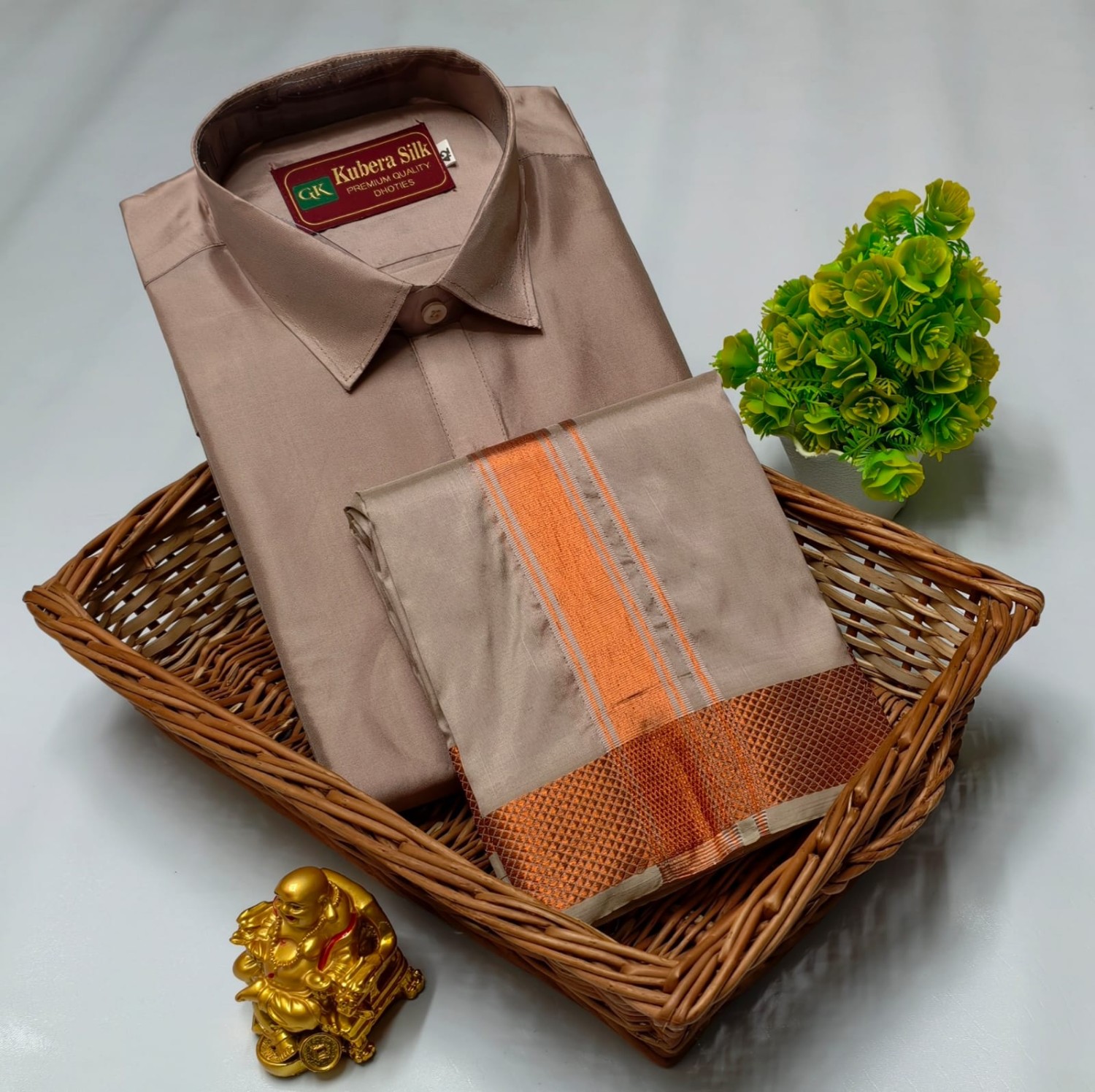 Pattu Dhoti Shirt