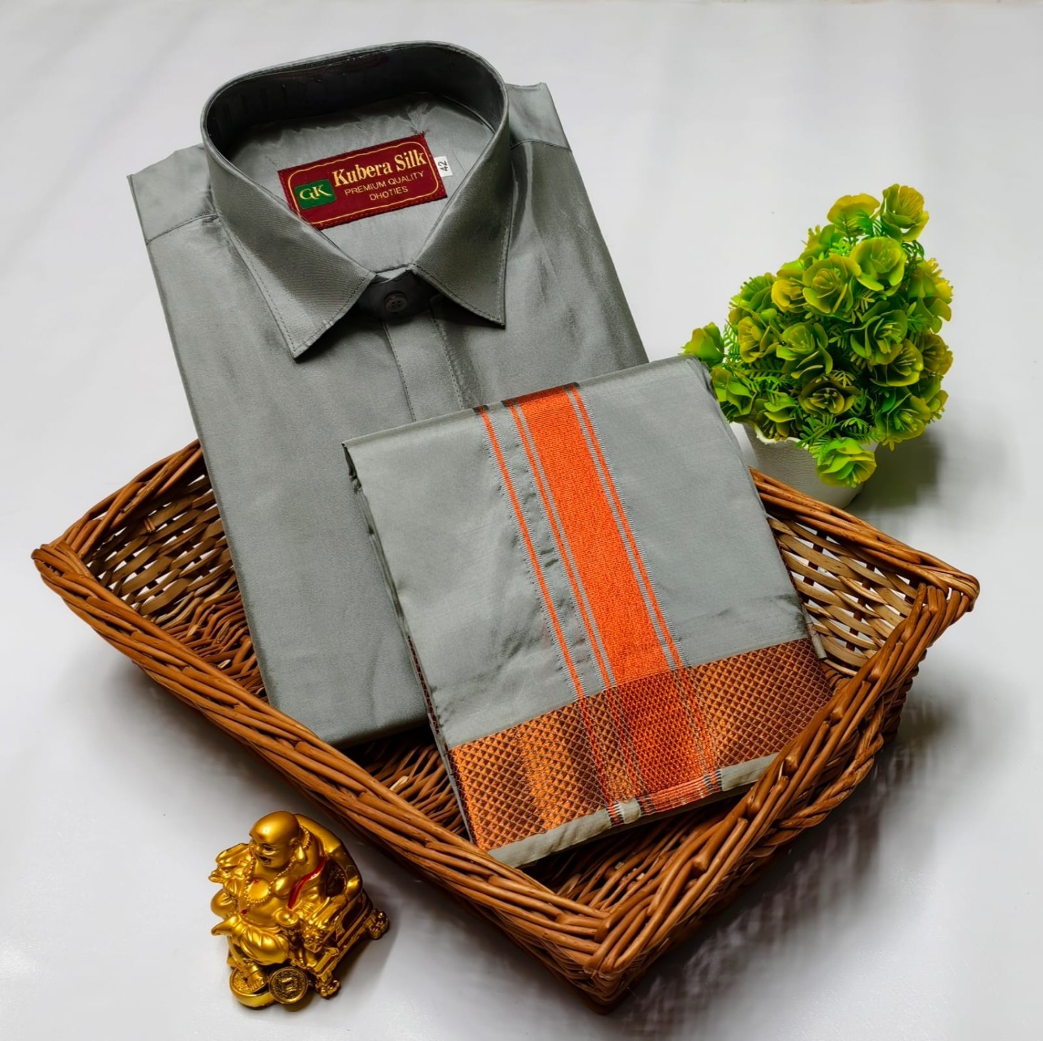 Pattu Dhoti Shirt