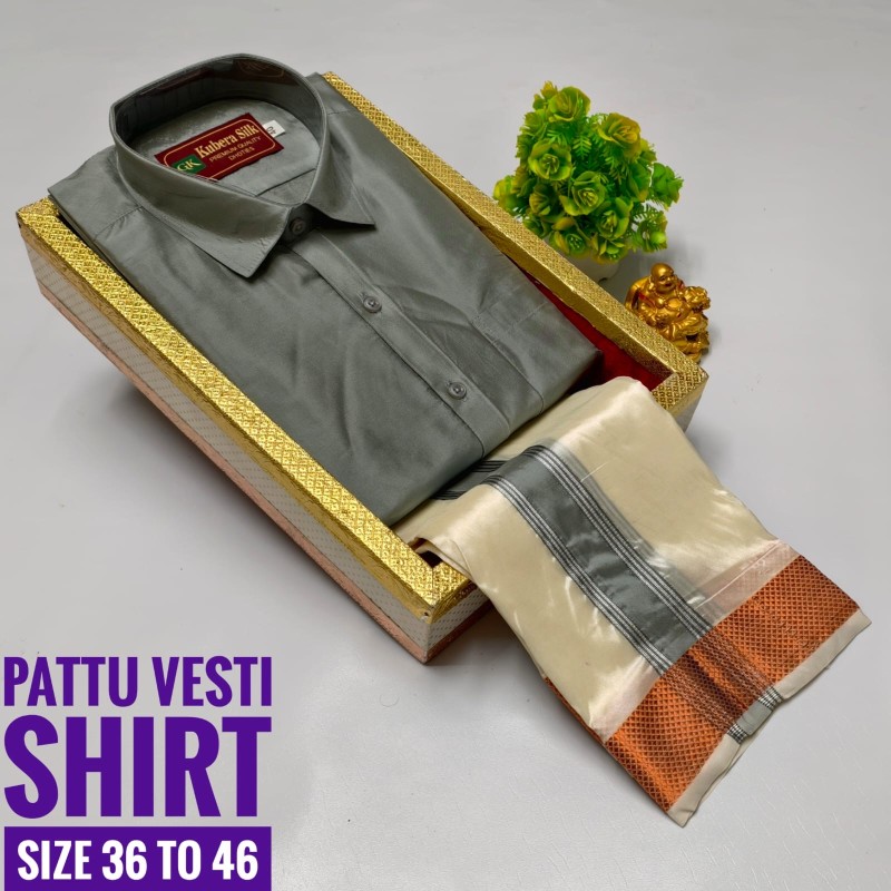 Pattu Dhoti Shirt