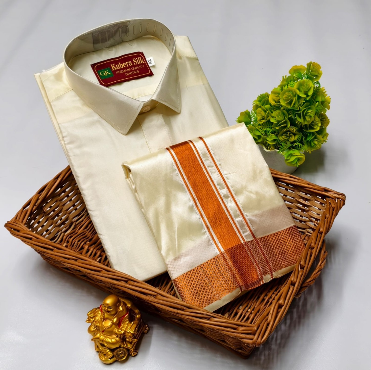 Pattu Dhoti Shirt