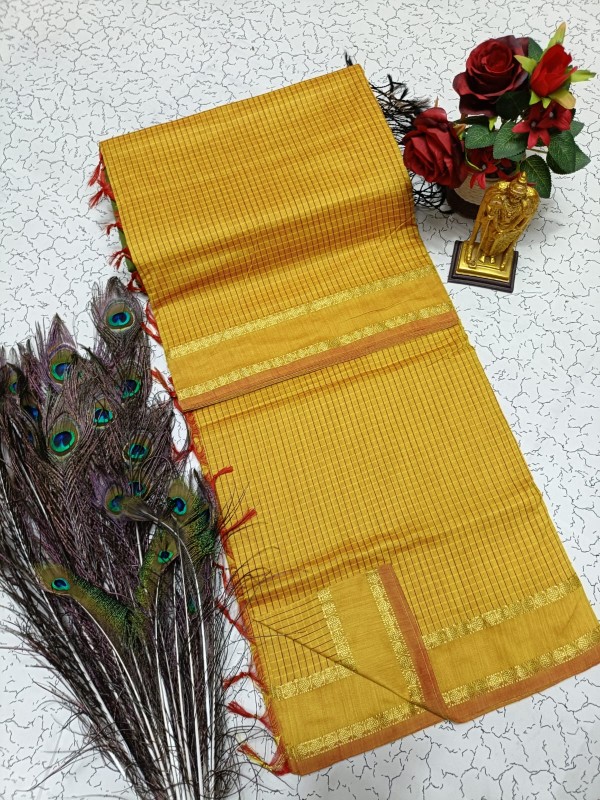 Arani Checked Cotton Sarees