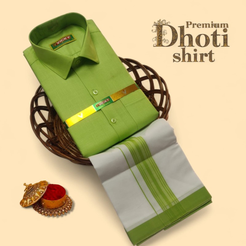 Cotton Dhoti & Shirt