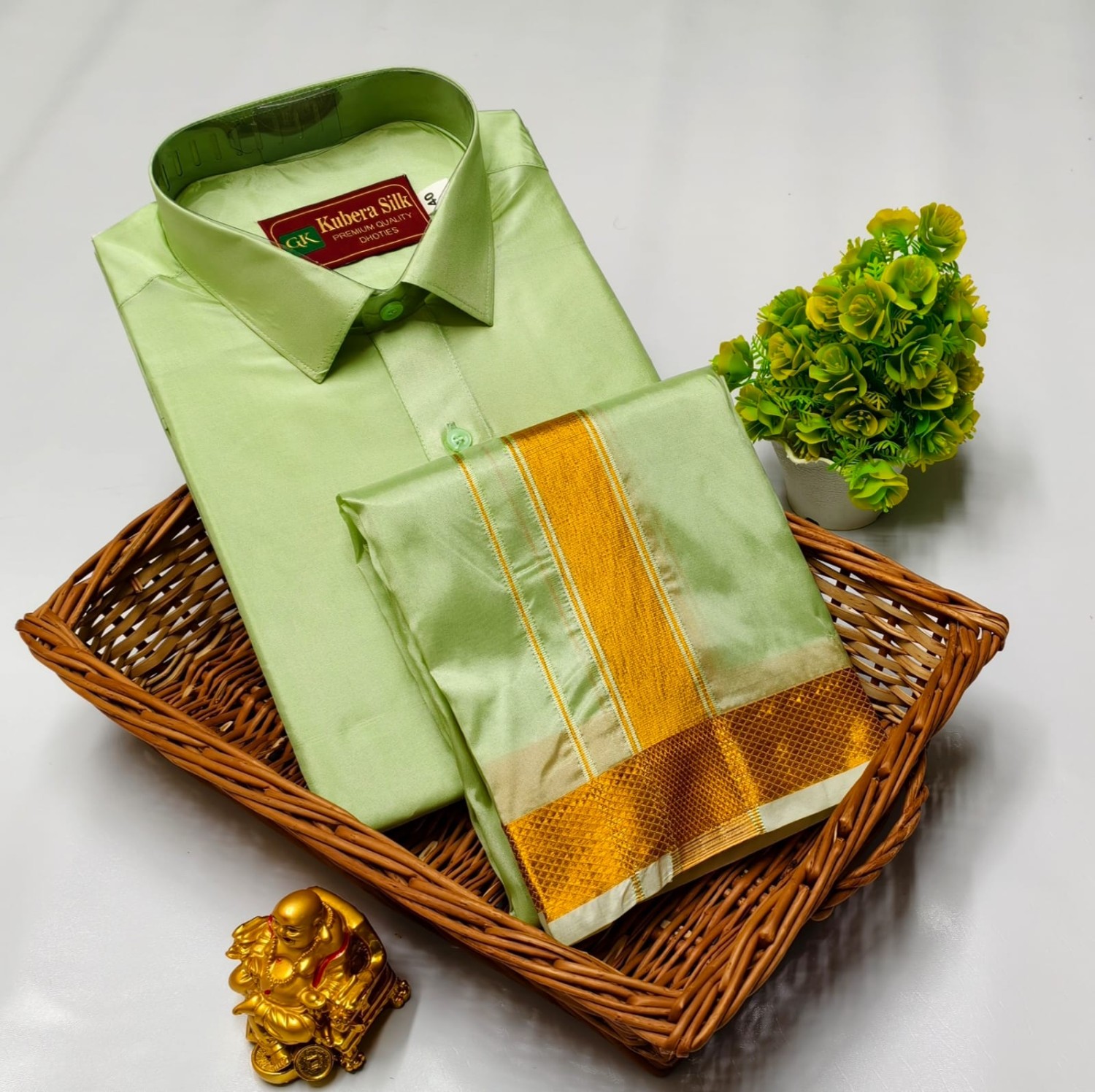 Pattu Dhoti Shirt